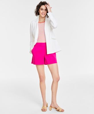 Womens Solid Longline Blazer Created For Macys Xxs 4x