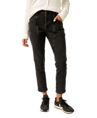 Free People - Women's Beacon Mid Rise Slim Crop Jeans