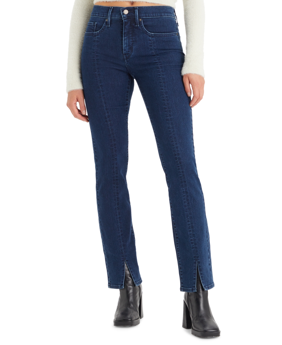 Levi's Women's 314 Shaping Mid-rise Seamed Straight Jeans In More Is Not More