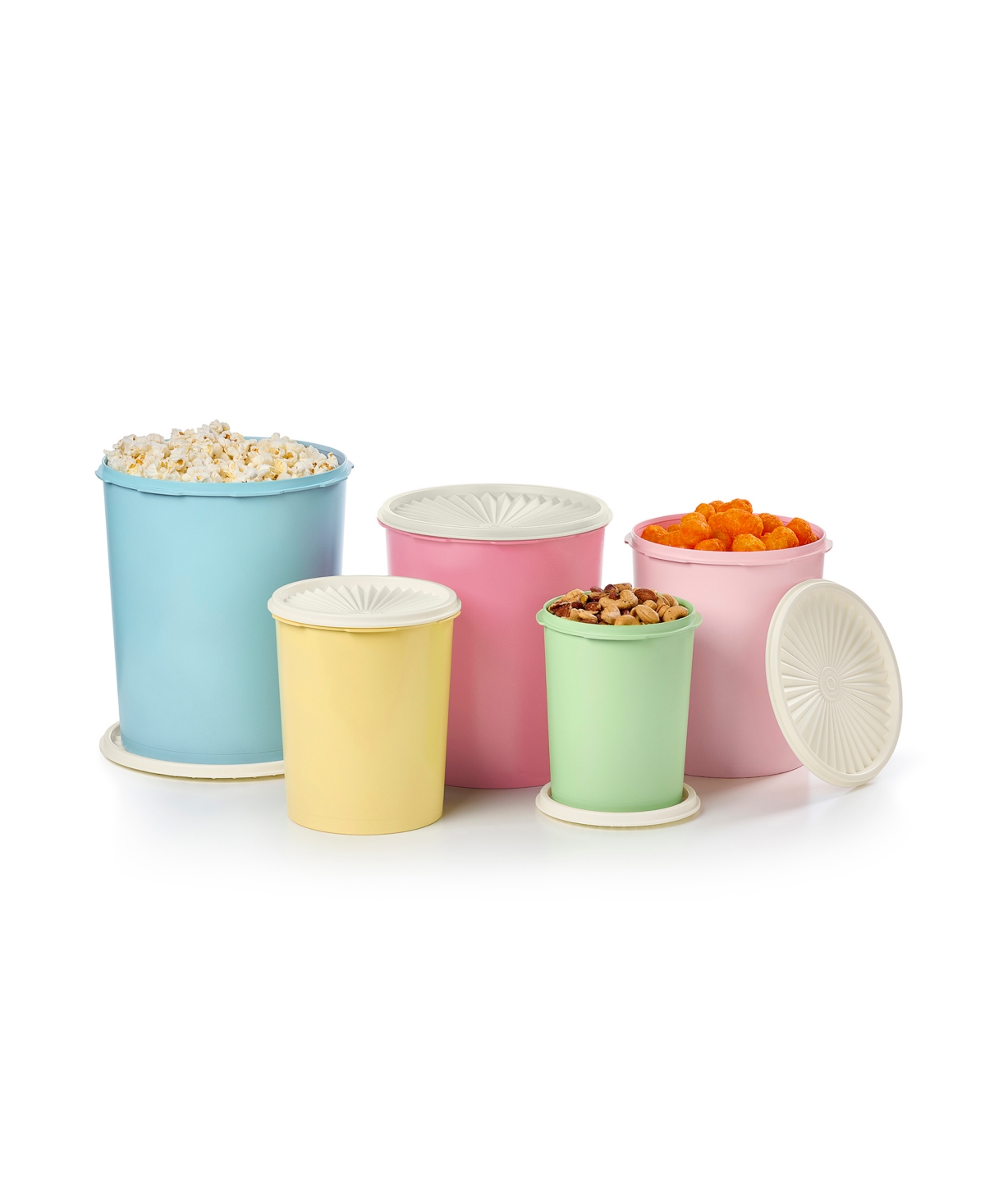 Tupperware Heritage 10 Pc Vintage Nested Canister Set In Multi