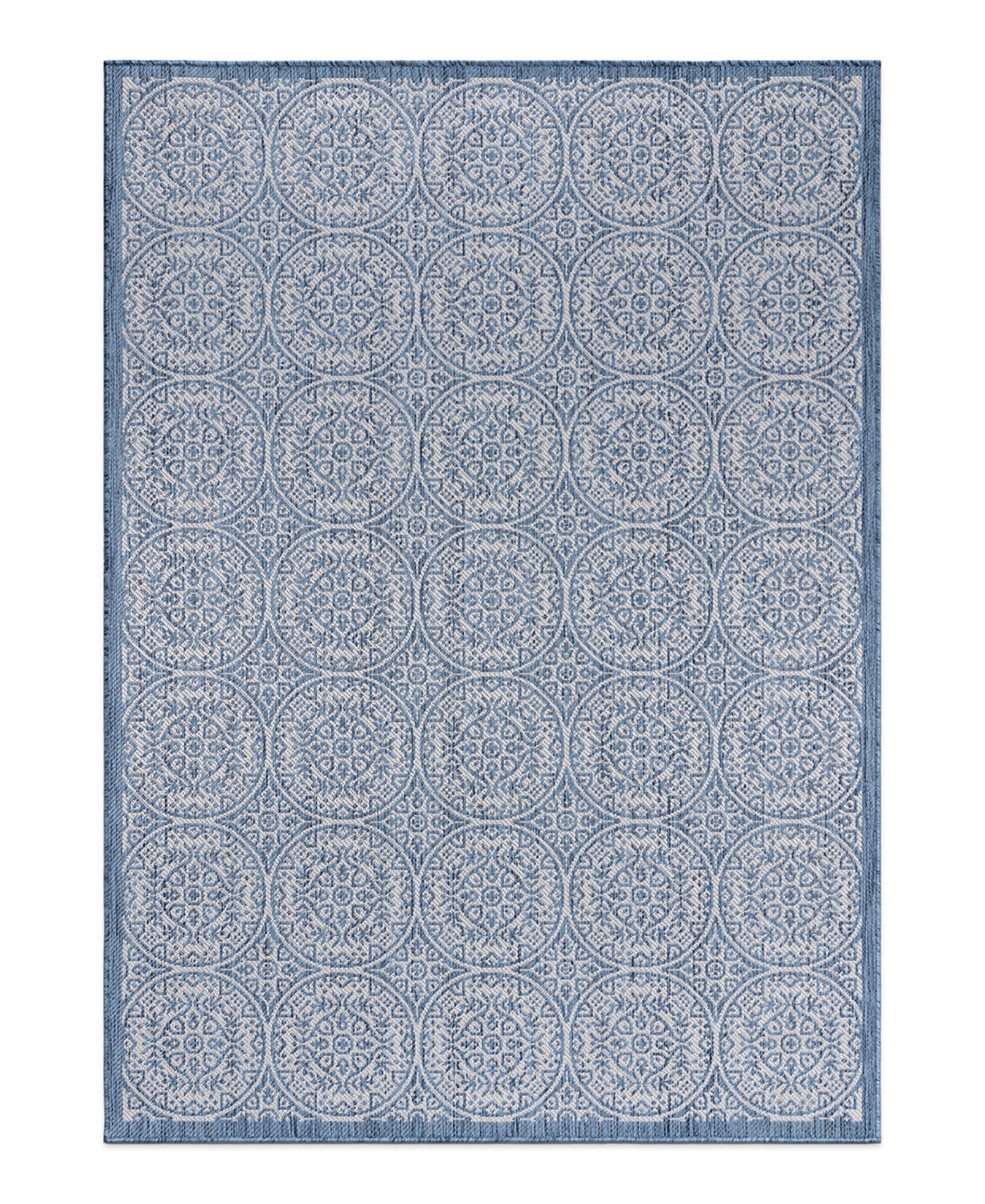 Main Street Rugs Bays Outdoor 121 5' X 7' Area Rug In Blue