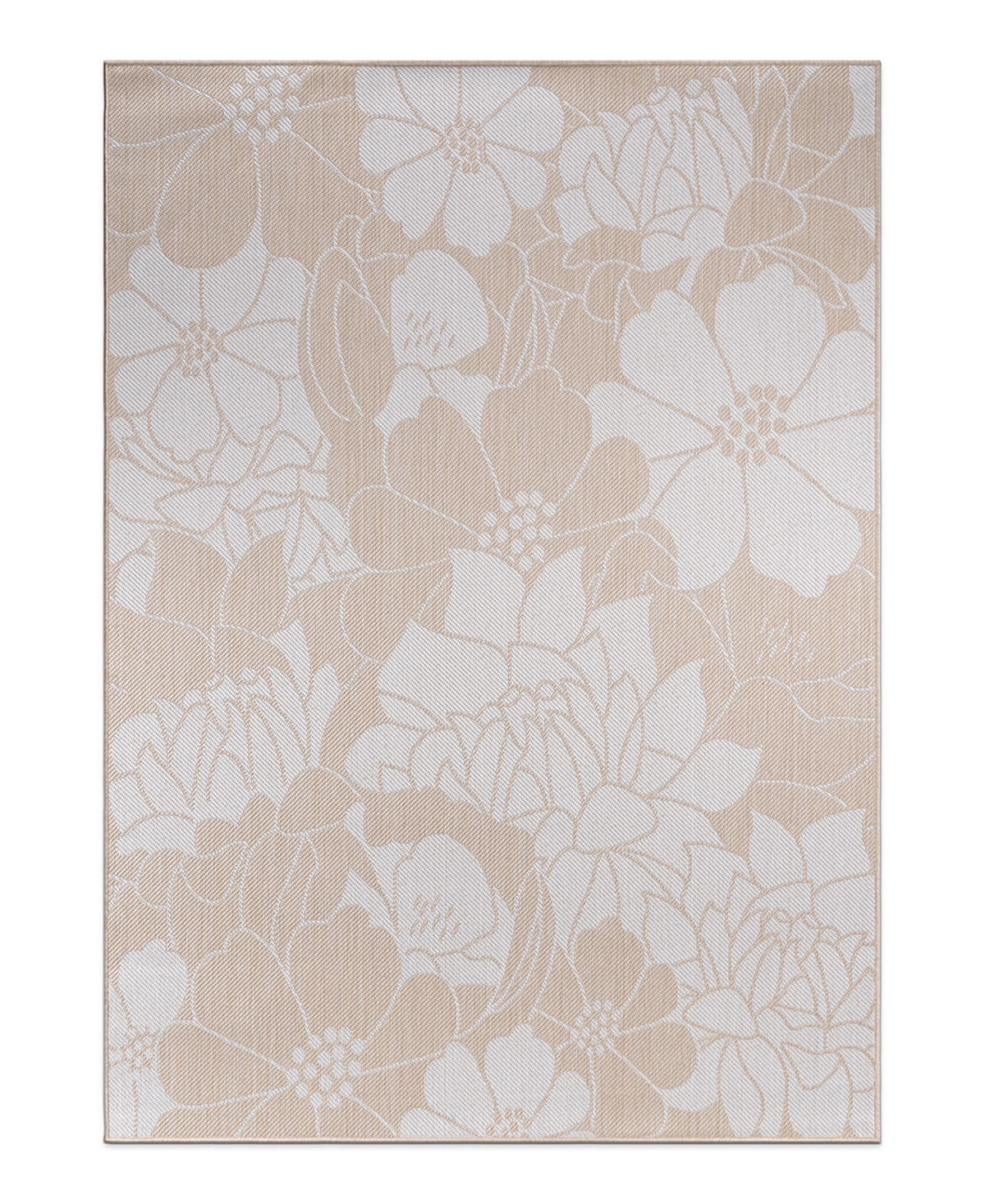 Main Street Rugs Bays Outdoor 115 7'10" X 10' Area Rug In Beige