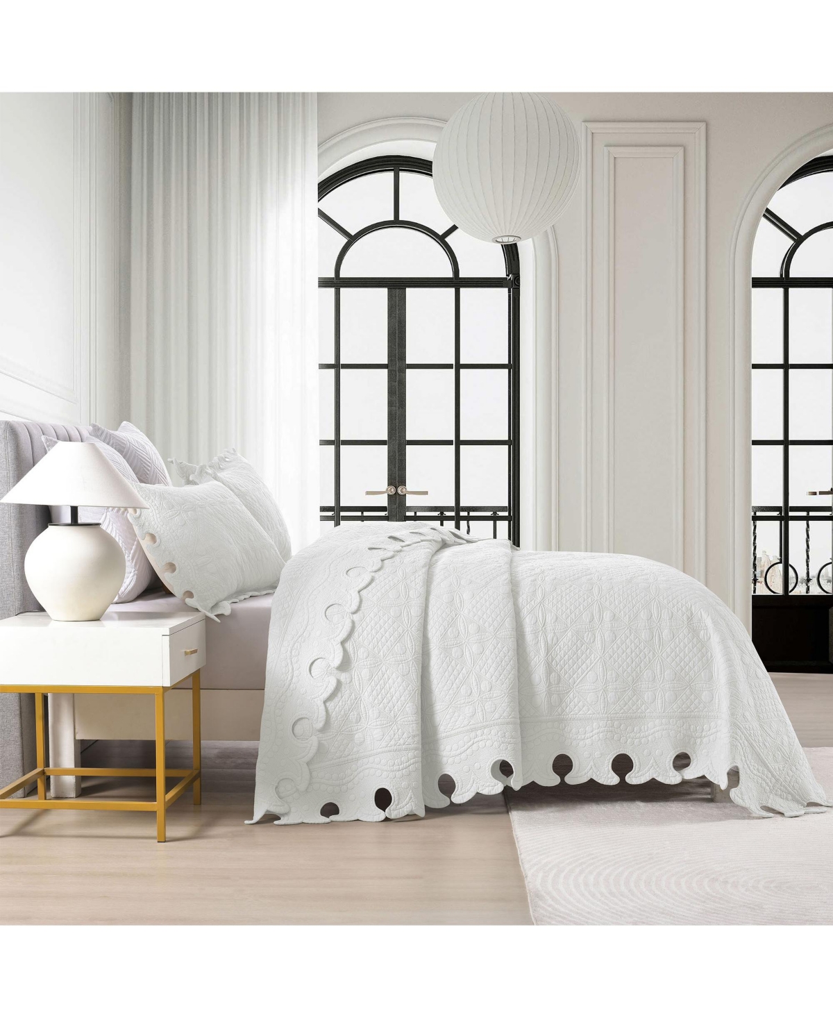 MarCielo 100% Cotton Oversized Bedspread Quilt Set Tw