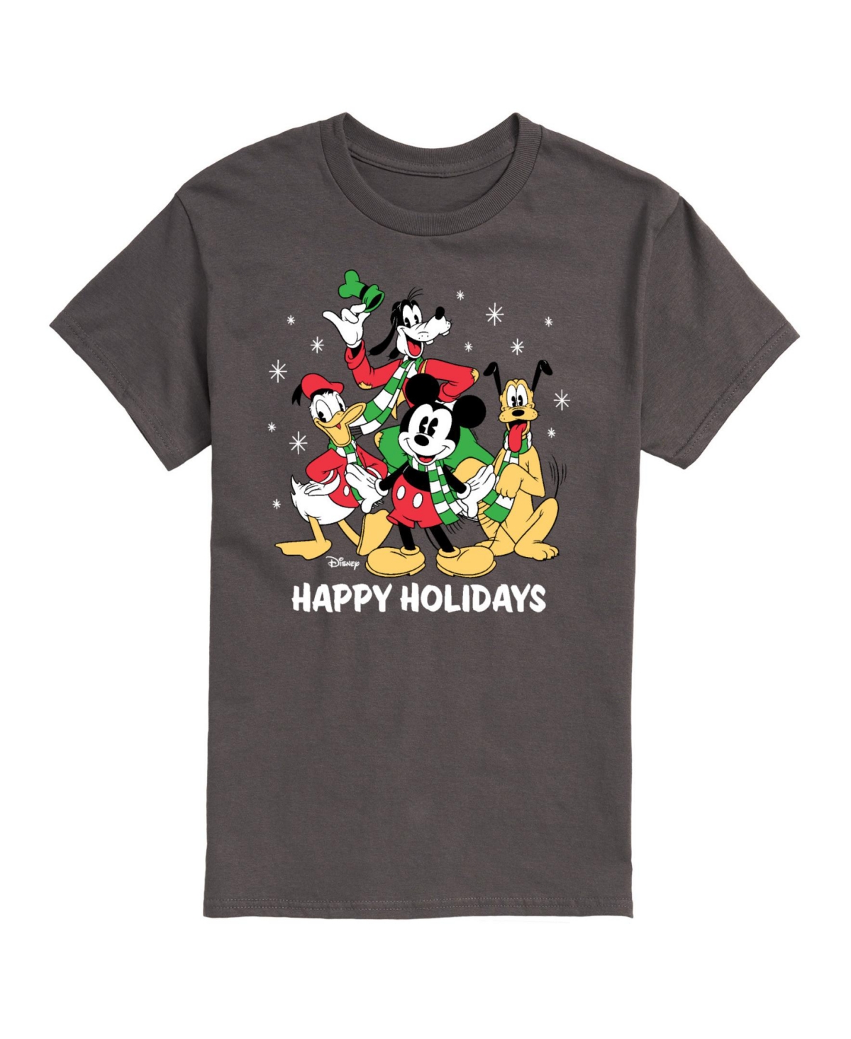 Airwaves Men's Disney Holiday Short Sleeves T-shirt In Athletic Heather