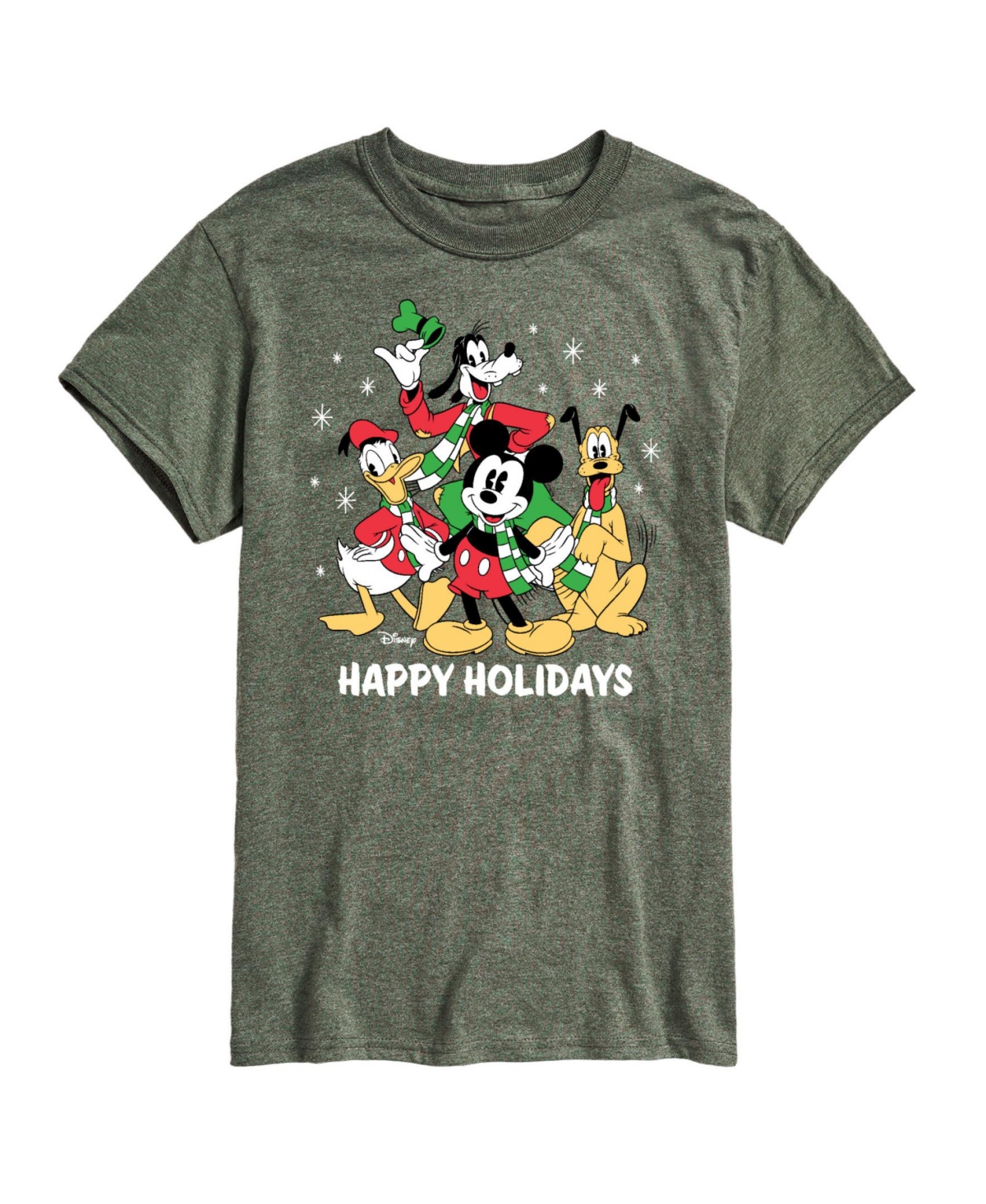 Airwaves Men's Disney Holiday Short Sleeves T-shirt In Green