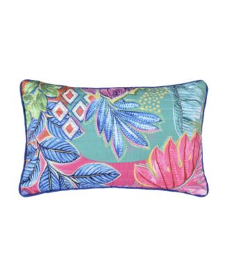 Hanalei Tropical Quilted Decorative Pillow, 12" x 20"