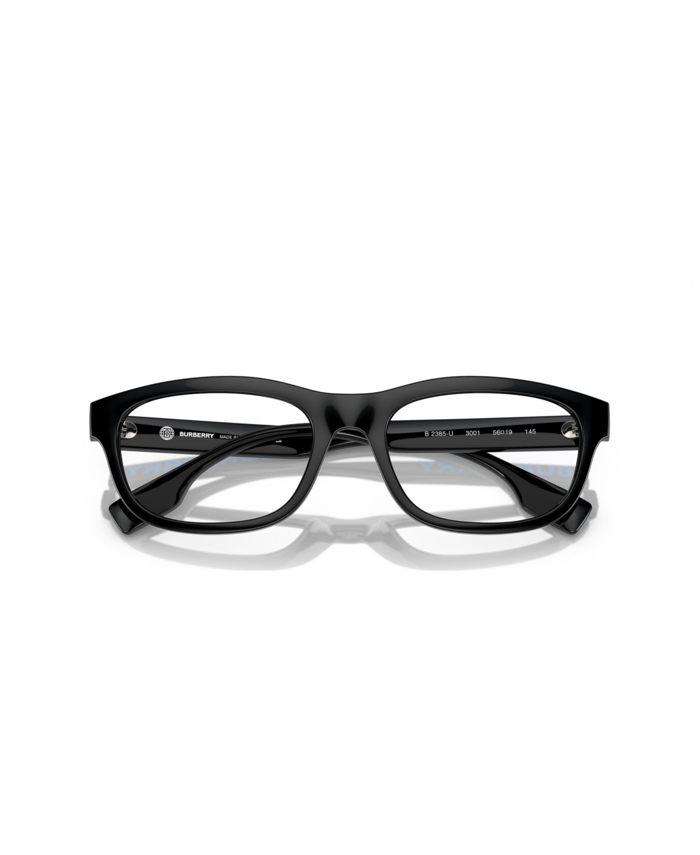 Мужские очки Burberry Man Irregular Plastic BE2385U Eyeglasses, цвет: Чёрный — фото 5
