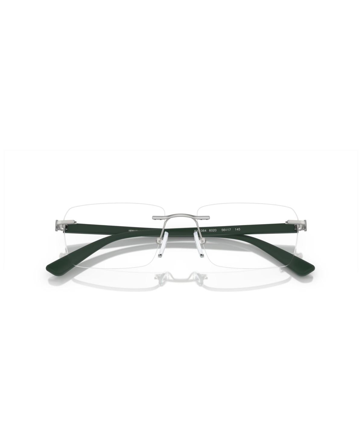 Мужские A|X Armani Exchange Armani Exchange Man Rectangle Metal AX1064 Eyeglasses — фото 3