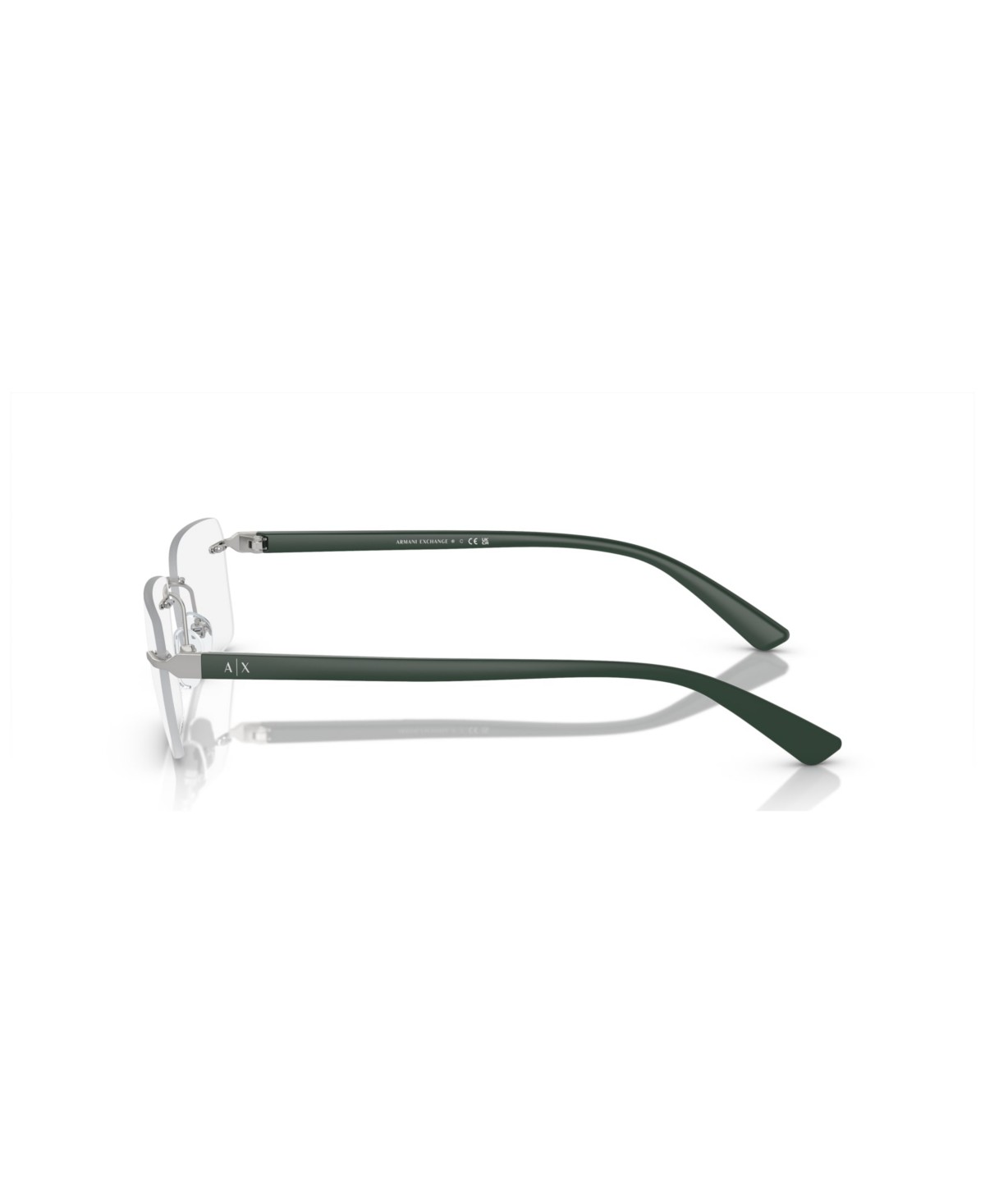 Мужские A|X Armani Exchange Armani Exchange Man Rectangle Metal AX1064 Eyeglasses — фото 5