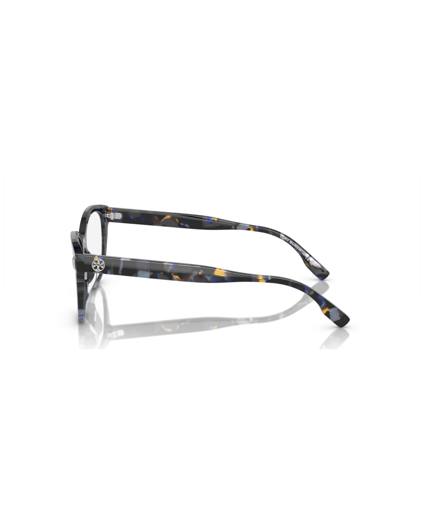 Женские очки Tory Burch Woman Pillow Plastic TY2137U Eyeglasses, цвет: Синий черепаховый — фото 5