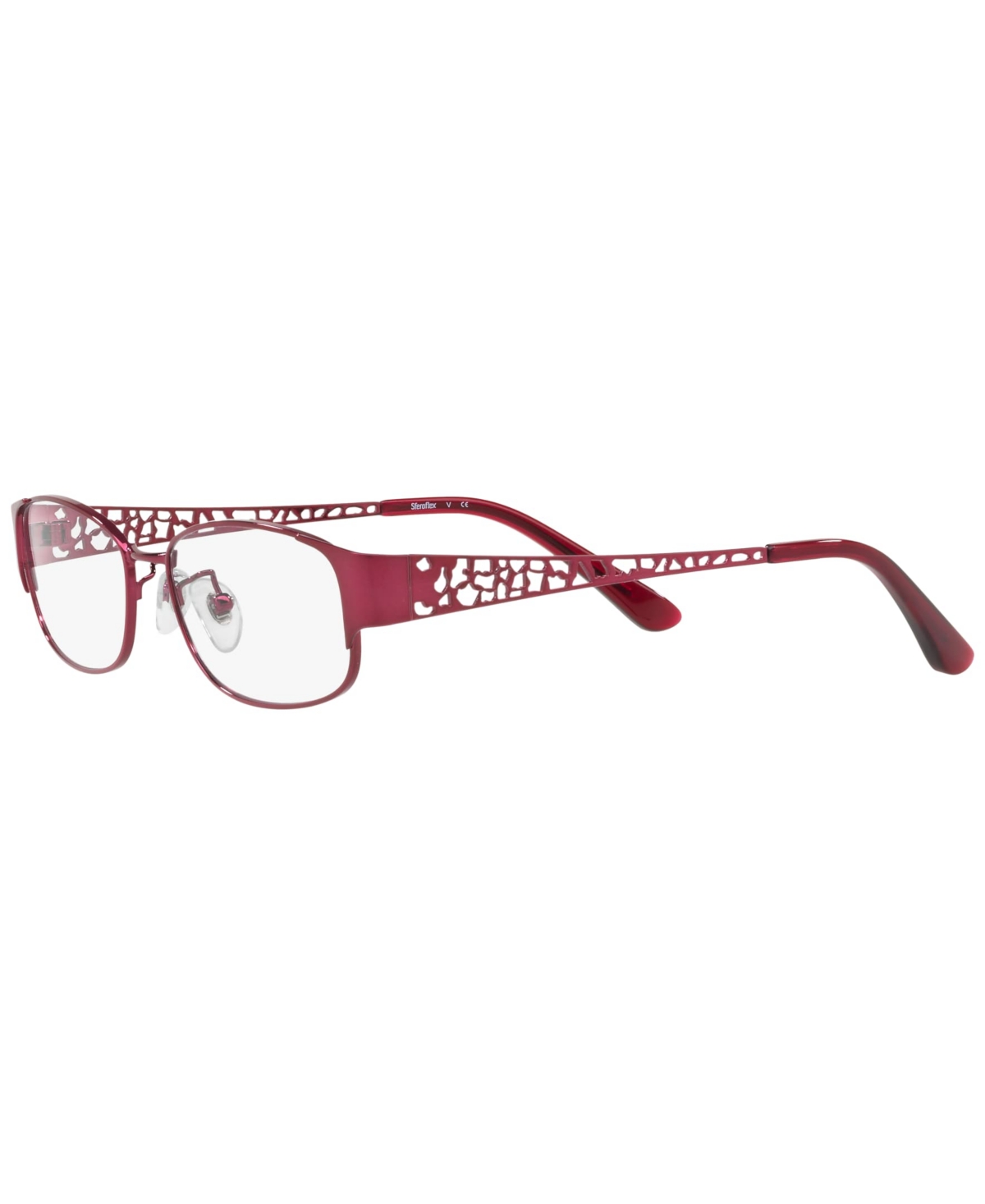 Sferoflex 54mm Rectangle Optical Glasses In Borgogna