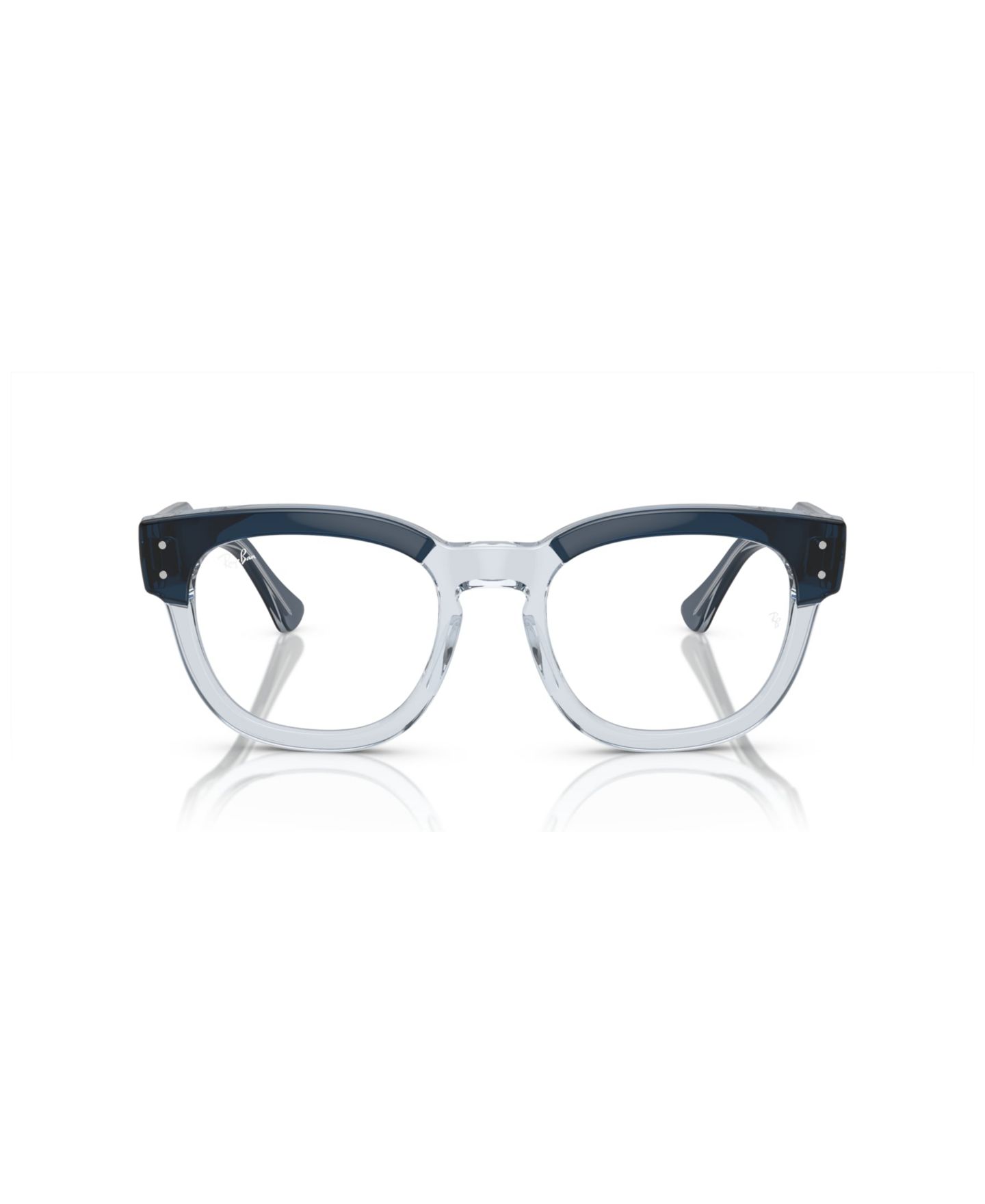 Очки Ray-Ban Unisex Square Plastic RB0298V Mega Hawkeye Optics Eyeglasses, цвет: Синий прозрачный синий — фото 6