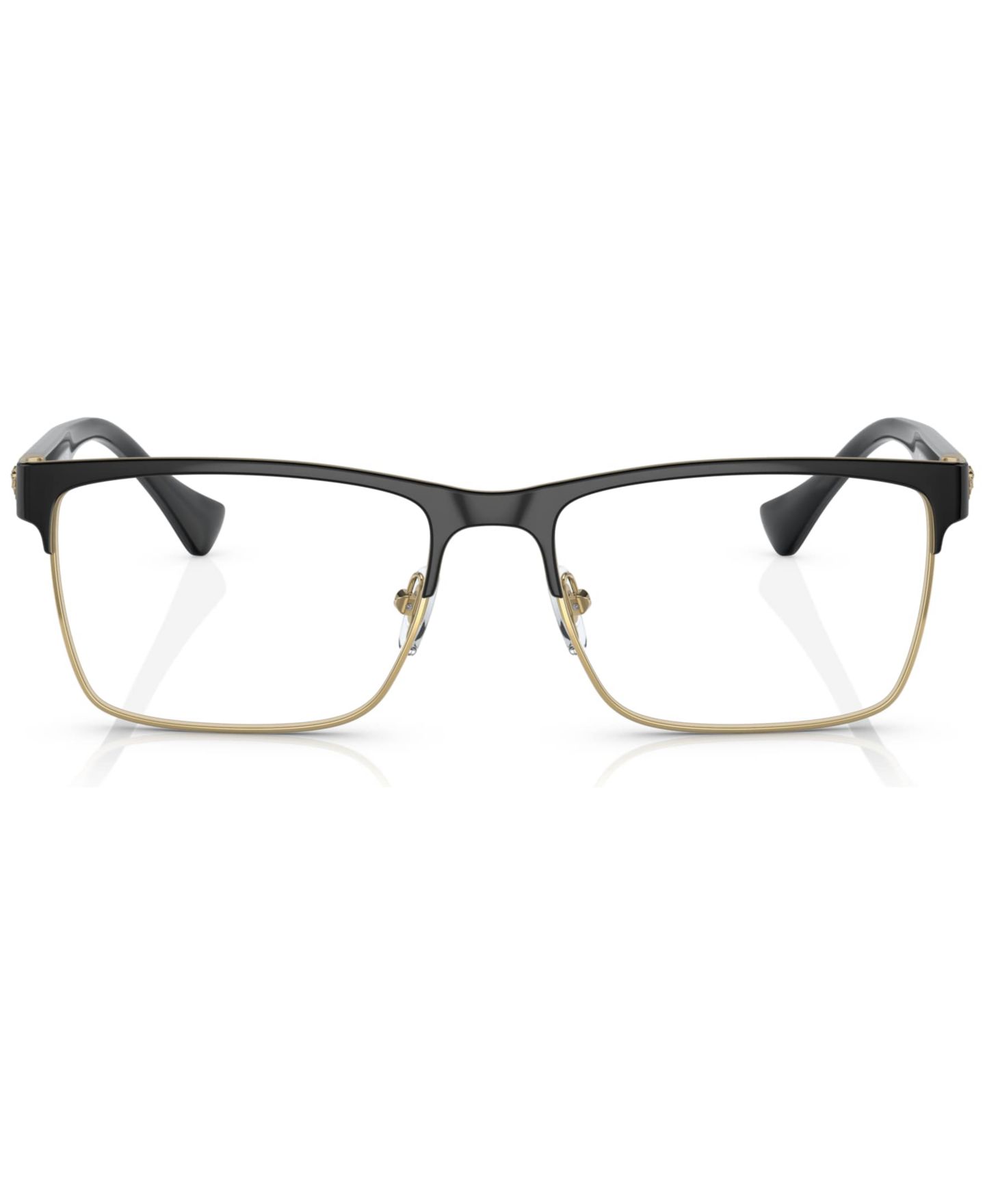 Мужские очки Versace Man Rectangle Metal VE1285 Eyeglasses, цвет: Чёрный — фото 2