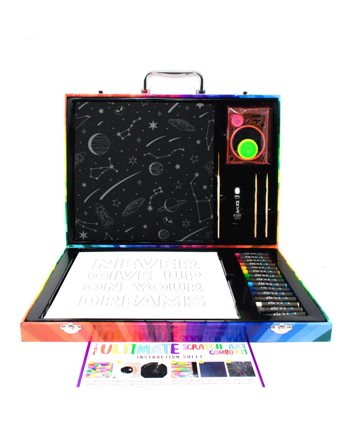 Art 101 Ultimate Scratch Art Combo Kit, 41 Pieces In Multi