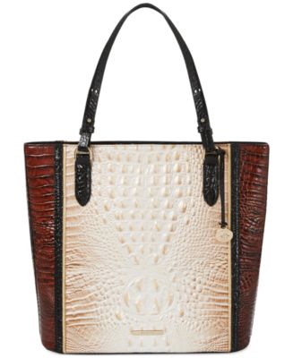 Brahmin Ezra Embossed Leather Tote - Macy's