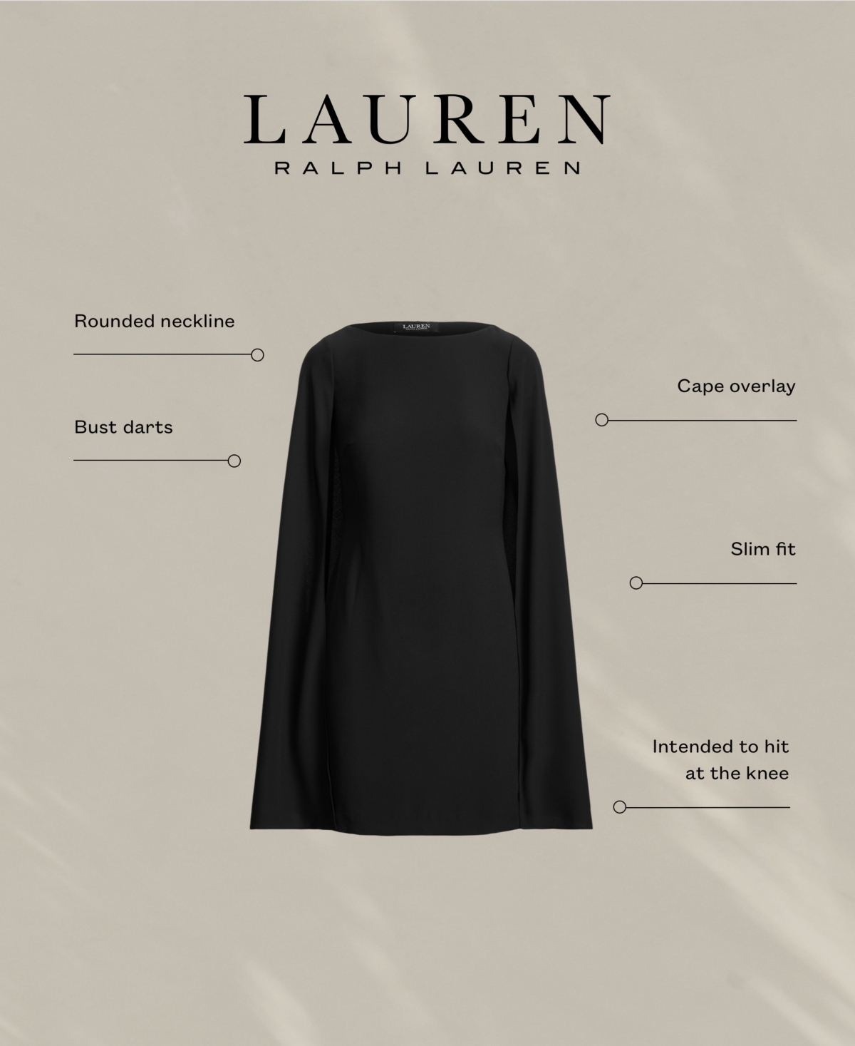Shop Lauren Ralph Lauren Women's Georgette Cape Dress In Wild Lavender