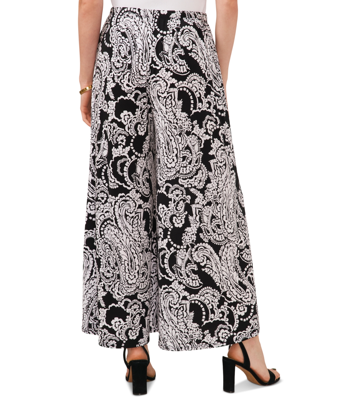Sam & Jess Women's Relaxed Wide-leg Pull-on Pants In Black