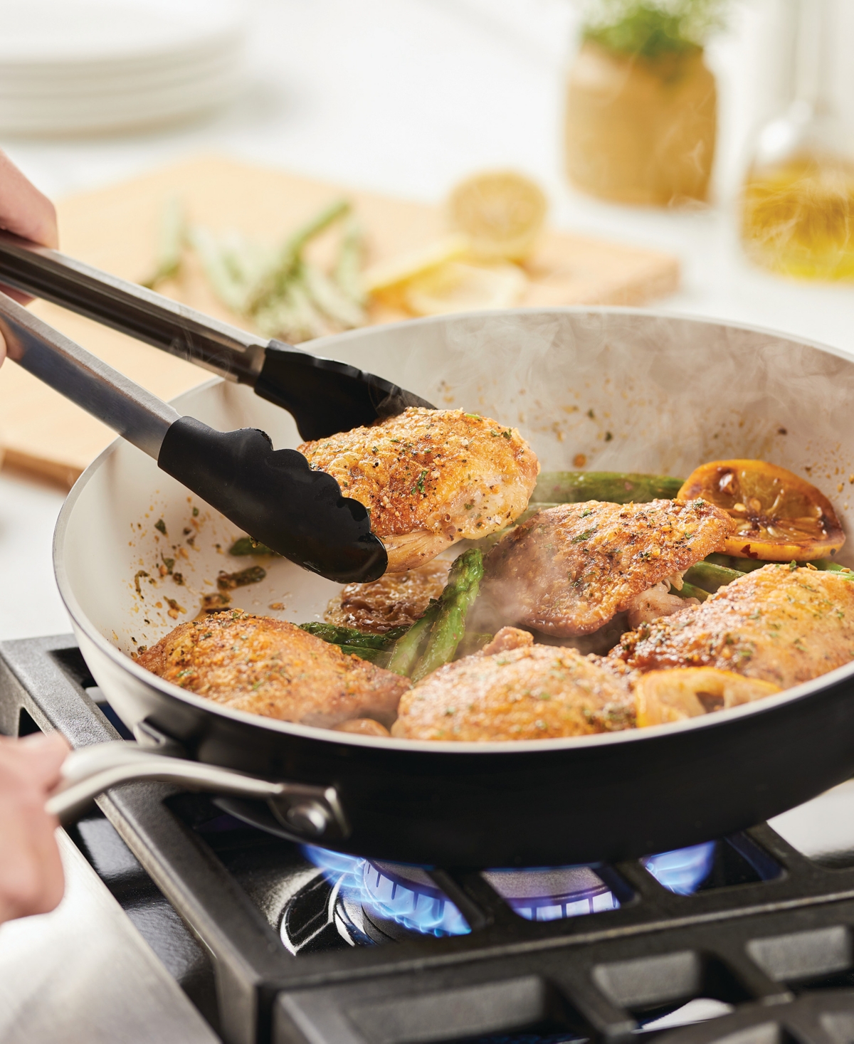 Kitchenaid Hard Anodized Ceramic Nonstick 12.25" Frying Pan In Black Matte