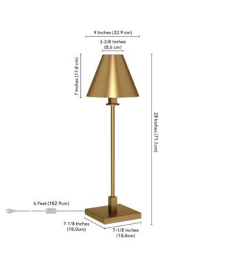 Clement 28" Tall Table Lamp with Metal Shade