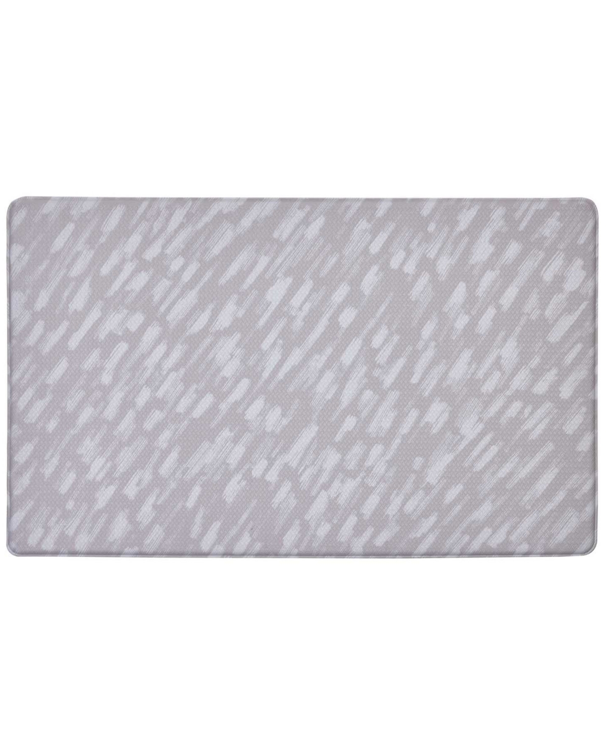 Tommy Bahama 20" X 36" Printed Polyvinyl Chloride Fatigue-resistant Mat In Gray White Rain