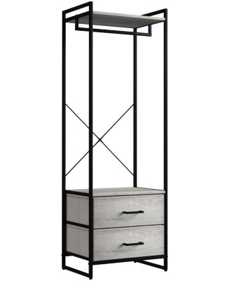 Clothing Rack with 2 Drawers