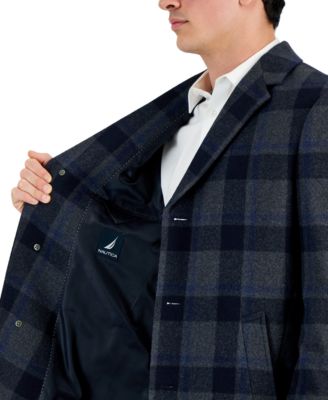 Men's Regular-Fit Camber Wool-Blend Overcoat