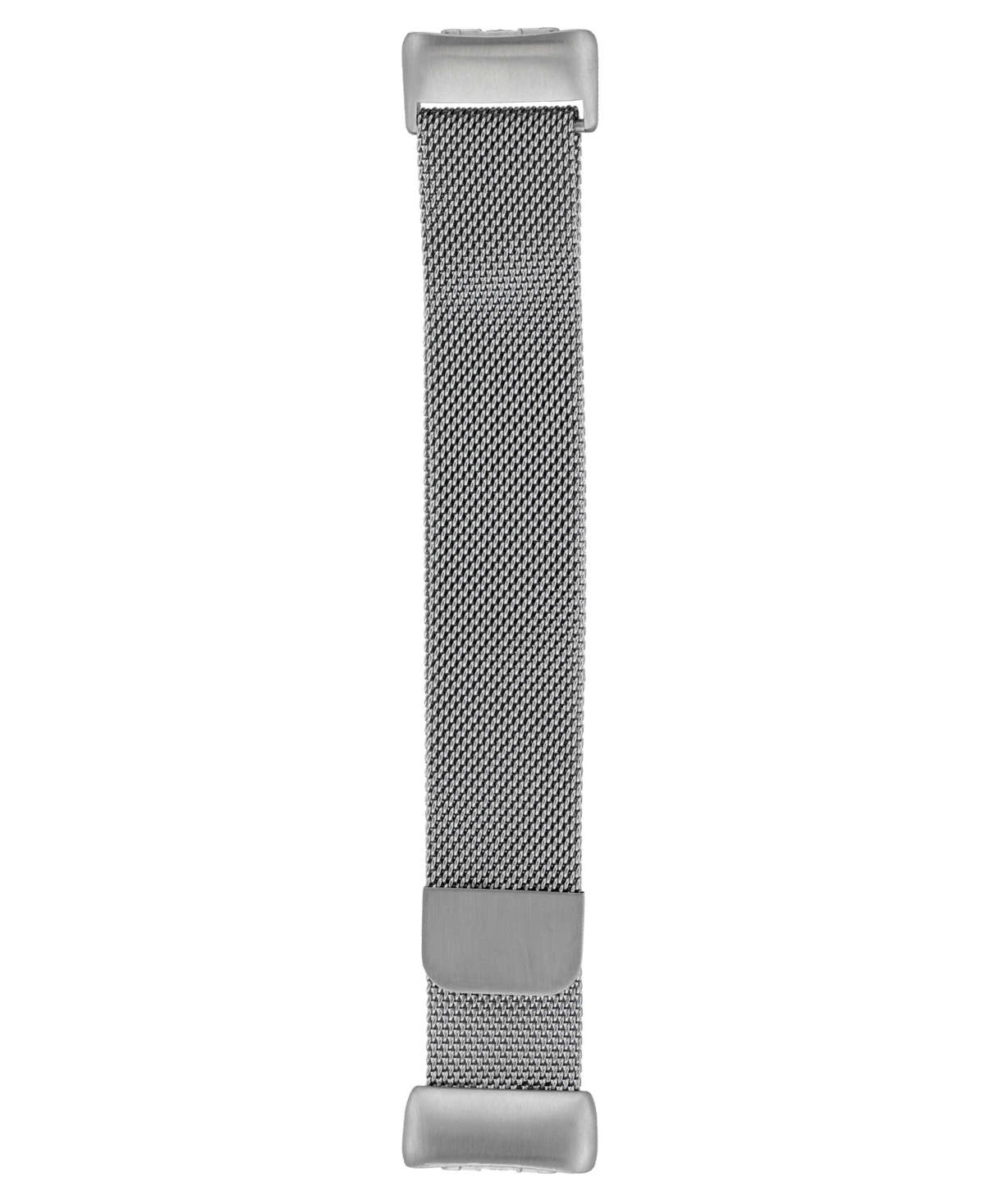 Shop Withit Unisex Silver-tone Stainless Steel Mesh Band Compatible With Fitbit Charge 5 And 6