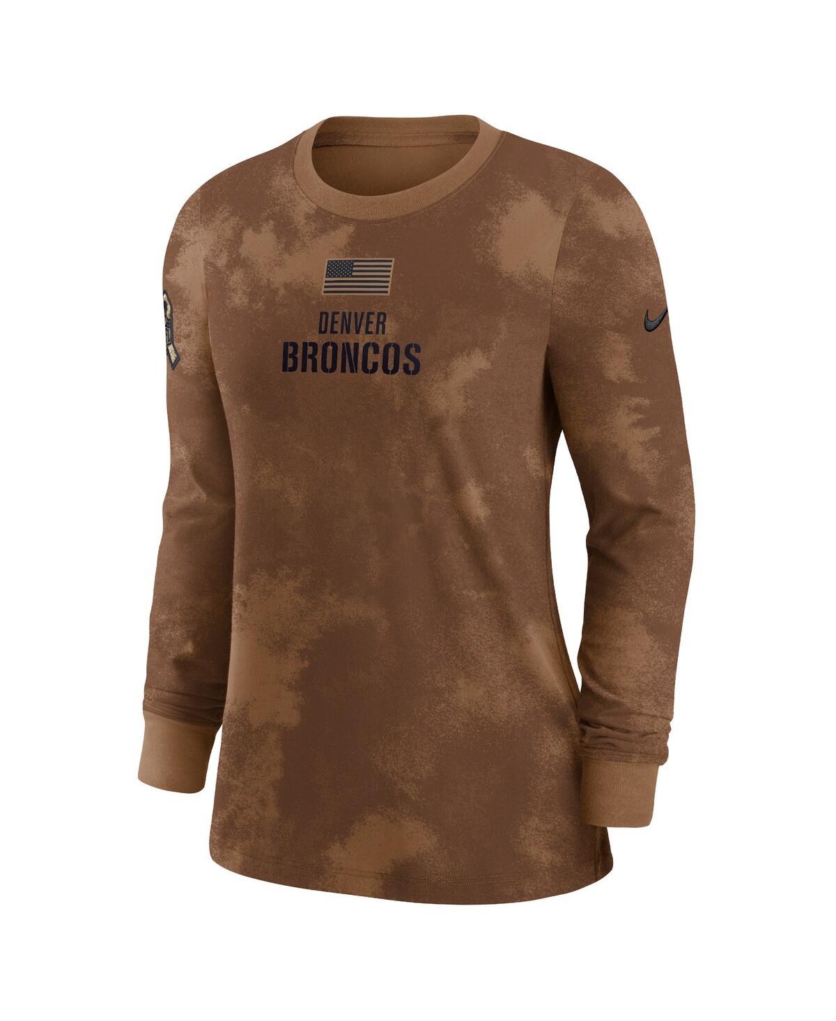 Nike Women's  Brown New Orleans Saints 2023 Salute To Service Long Sleeve T-shirt In Brown