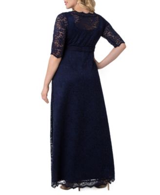 Plus Size Women'sPlus Leona Lace Long Formal Gown