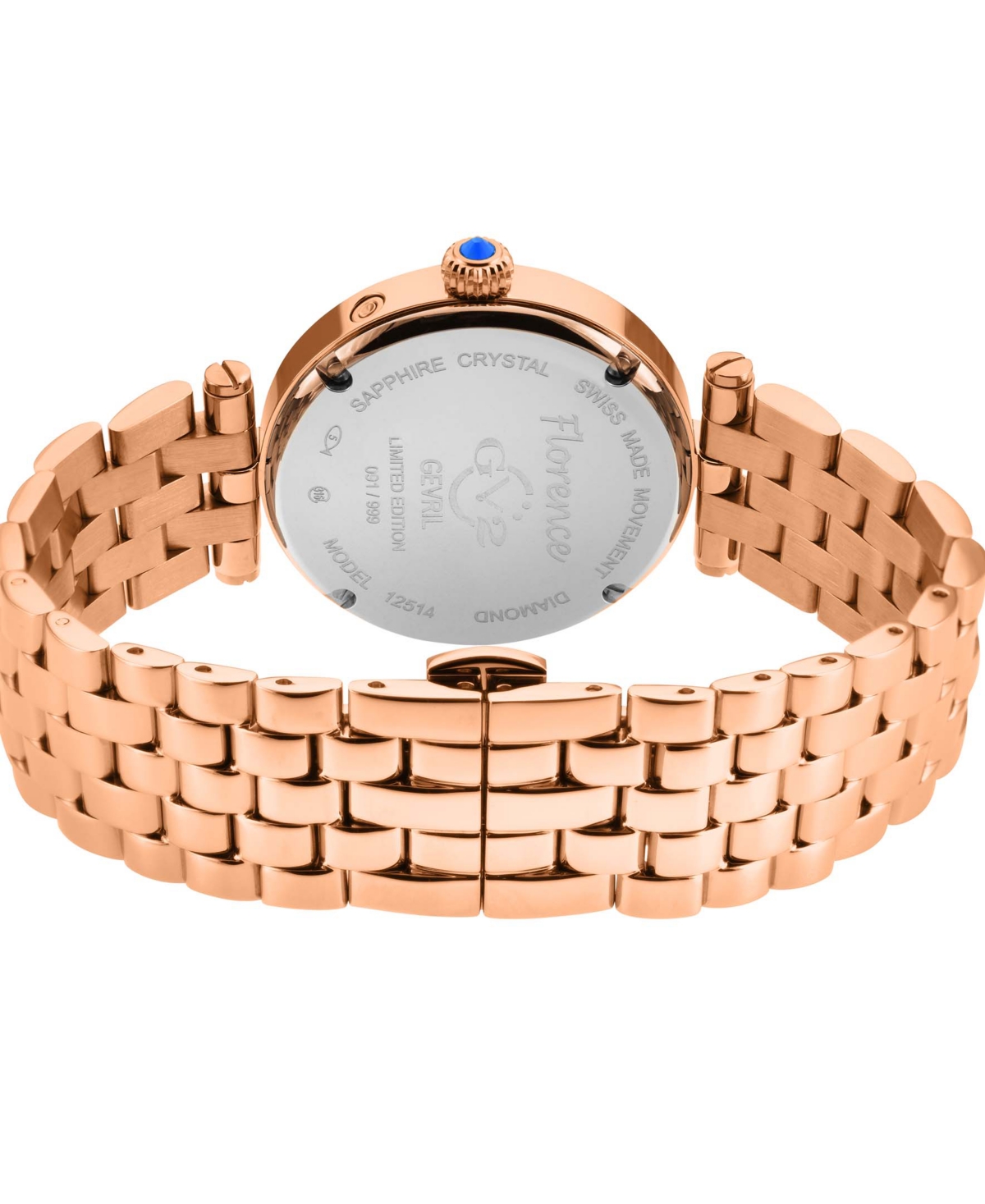 Shop Gv2 By Gevril Women's Florence Rose Gold Stainless Steel Watch 36mm