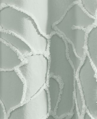 Chenille Rose Shower Curtain, 72" x 72"