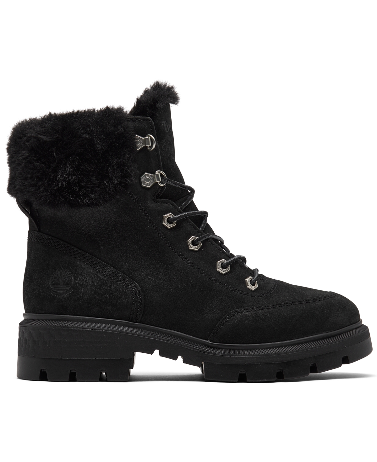 Shop Timberland Women's Cortina Valley 6" Lace-up Water Resistant Boots From Finish Line In Jet Black