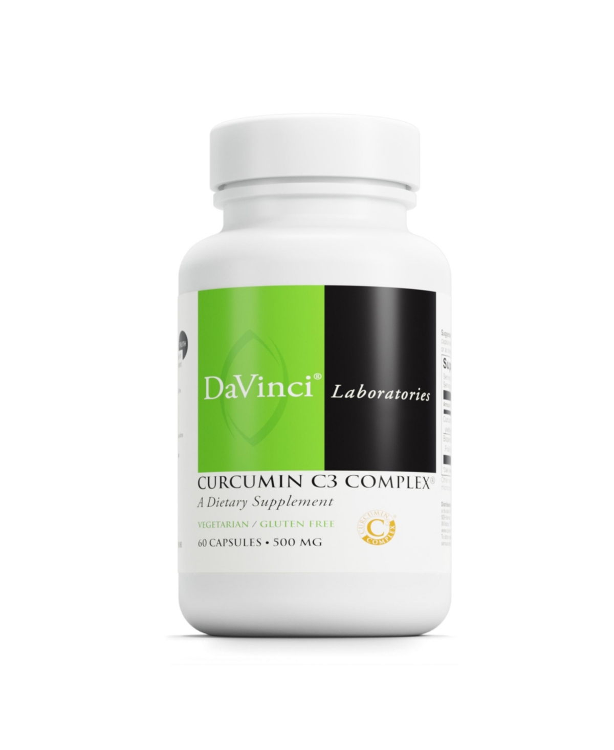 DaVinci Labs Curcumin C3 Complex - Dietary Supplement to Support Gallbladder Function and Healthy Liver - With Curcuminoids and Bioperine Fruit Extrac