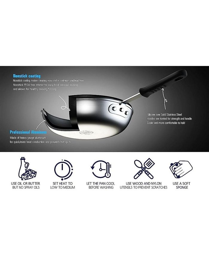 Cooks Standard Saute Pan Nonstick, Frying Pan 8Inch Durable Heavy Duty