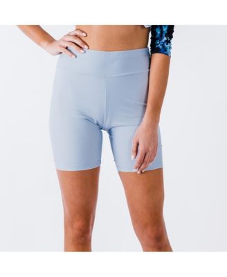 Women's Chlorine Resistant High Waisted Mid-Thigh Swim Shorts