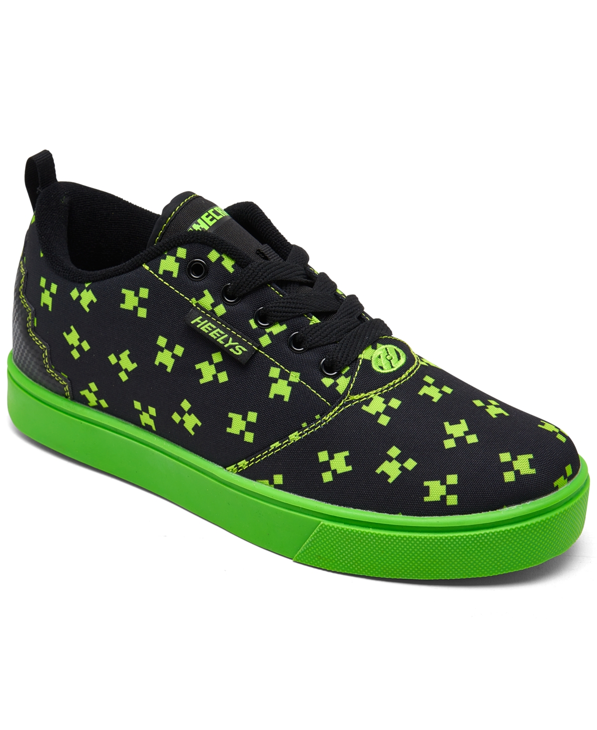 Heelys Big Kids Minecraft Pro 20 Wheeled Skate Casual Sneakers From Finish Line In Black,green