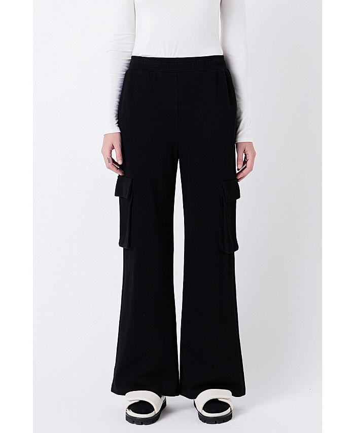 Grey Lab Women's Wide Knit Pants with Pockets Macy's