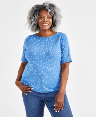 スタイルアンドコー レディース カットソー トップス Plus Size