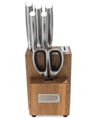 Classic 7-Piece Stainless Steel Knife & Block set