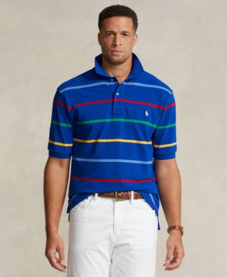 폴로 랄프로렌 Polo Ralph Lauren Mens Big & Tall Striped Polo Shirt,Sapphire Star Multi