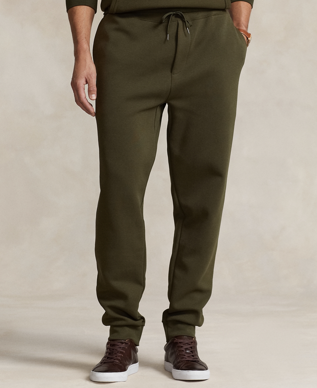 Polo Ralph Lauren Men's Big & Tall Double-knit Jogger Pants In Company Olive