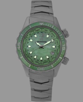 Women's Automatic Marina Divers Silver-Tone Titanium Bracelet Watch 40mm