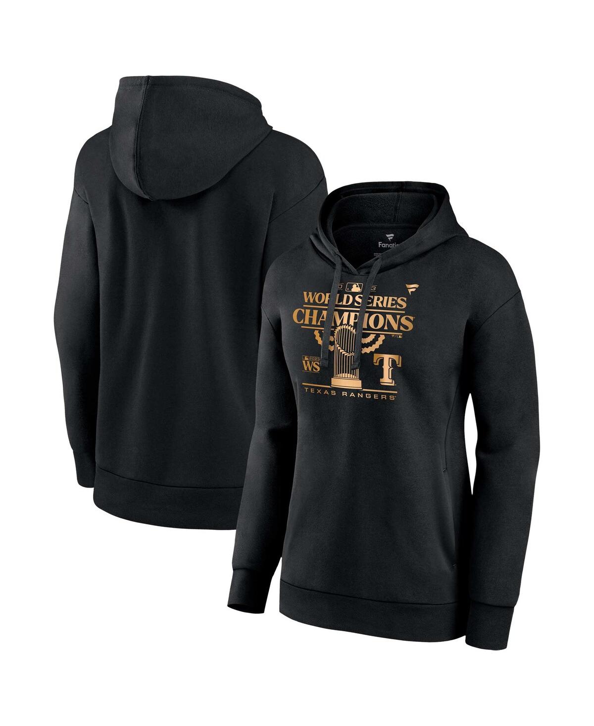 Fanatics Branded Black Texas Rangers 2023 World Series Champions Parade Pullover Hoodie In Black
