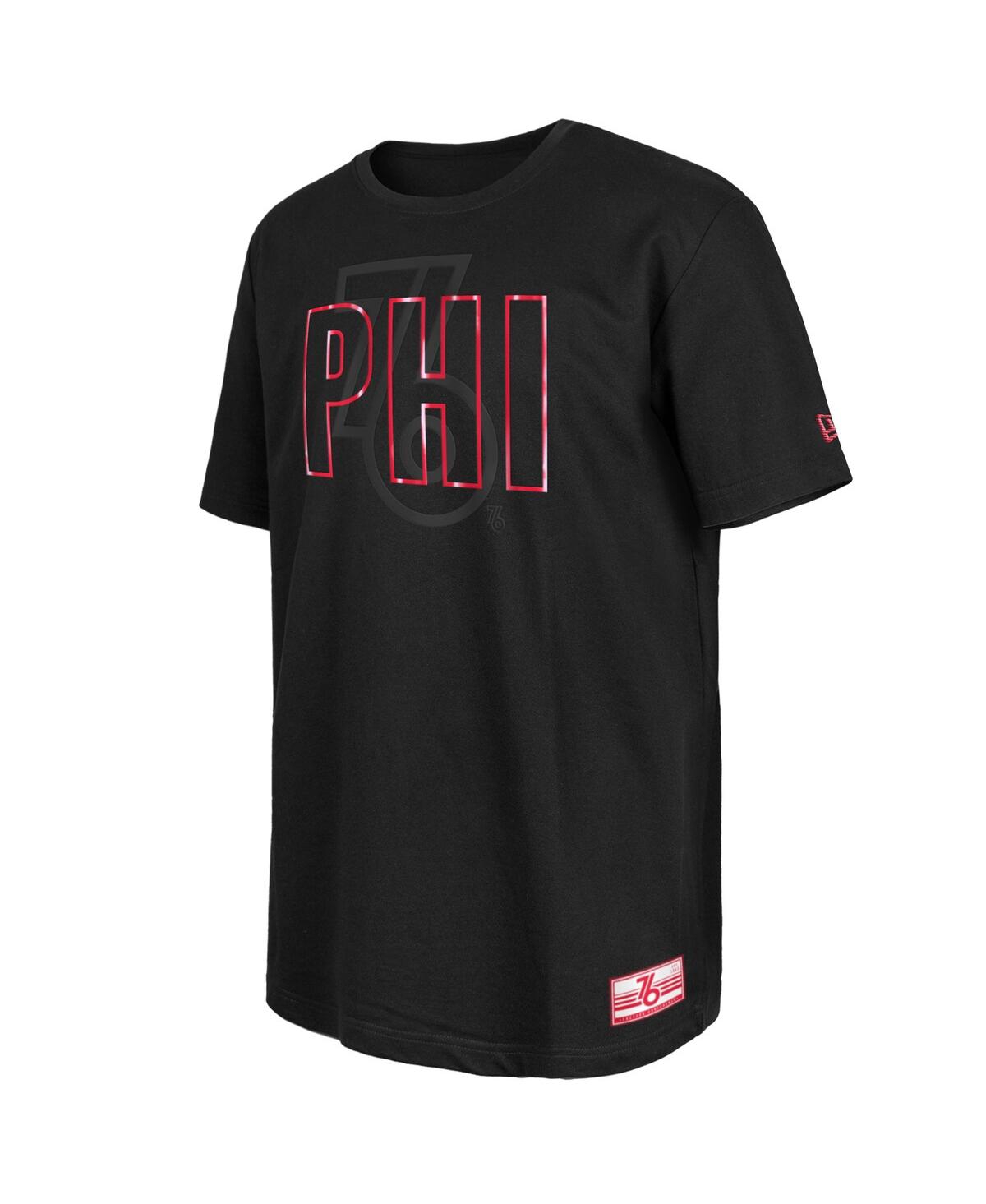 Men's New EraPhiladelphia 76ers 2023/24 City Edition Elite Pack T-shirt - Black