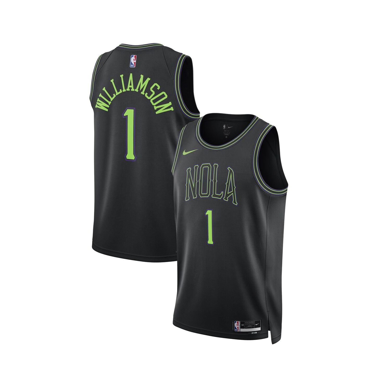 Топ Nike Zion Williamson Black New Orleans Pelicans 2023/24 Swingman Jersey - City Edition — фото 1