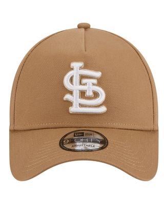 Men's Khaki St. Louis Cardinals A-Frame 9FORTY Adjustable Hat
