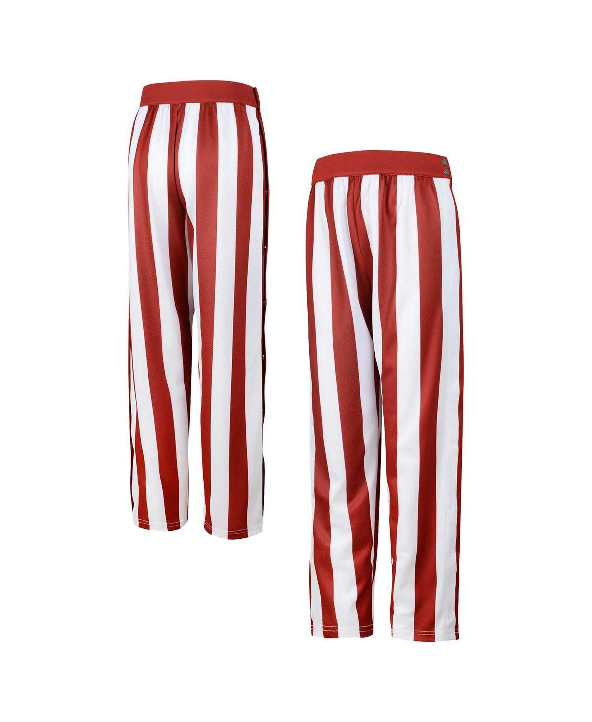 Outerstuff Big Boys Crimson, White Indiana Hoosiers Candy Stripe Pants In Crimson,white