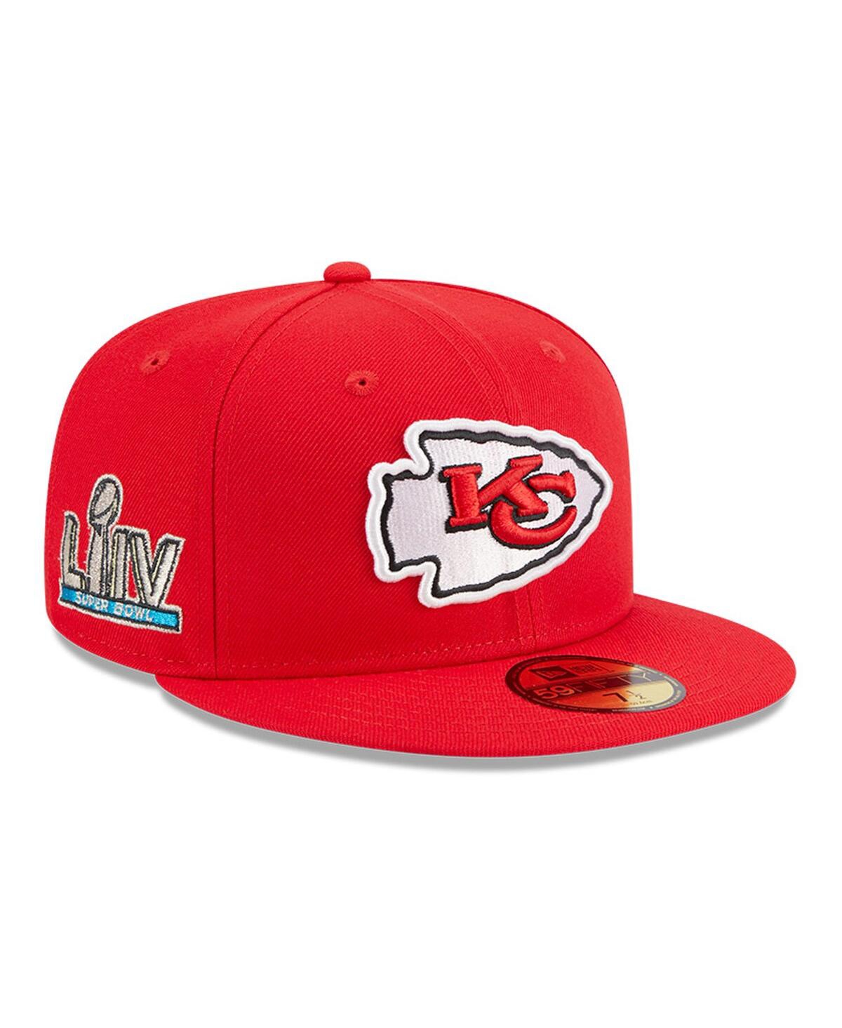 New Era Red Kansas City Chiefs  Main Patch 59fifty Fitted Hat In Red