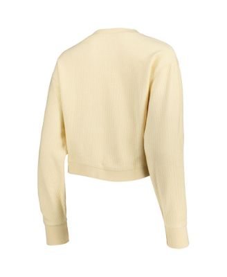 Women's Cream Alabama Crimson Tide Classic Campus Corded Timber Sweatshirt