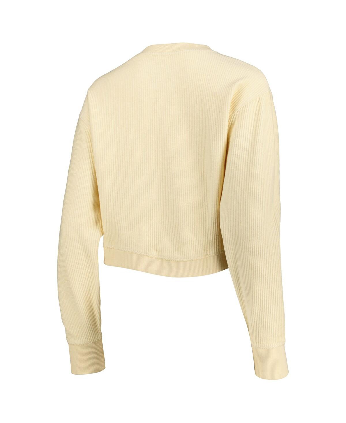 League Collegiate Wear Cream Alabama Crimson Tide Classic Campus Corded Timber Sweatshirt In Cream